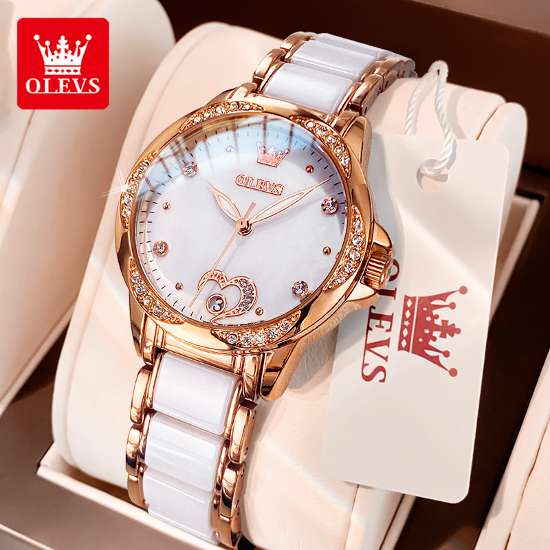 Push Button Tactile - OLEVS 6631 Automatic Mechanical Woman Watch