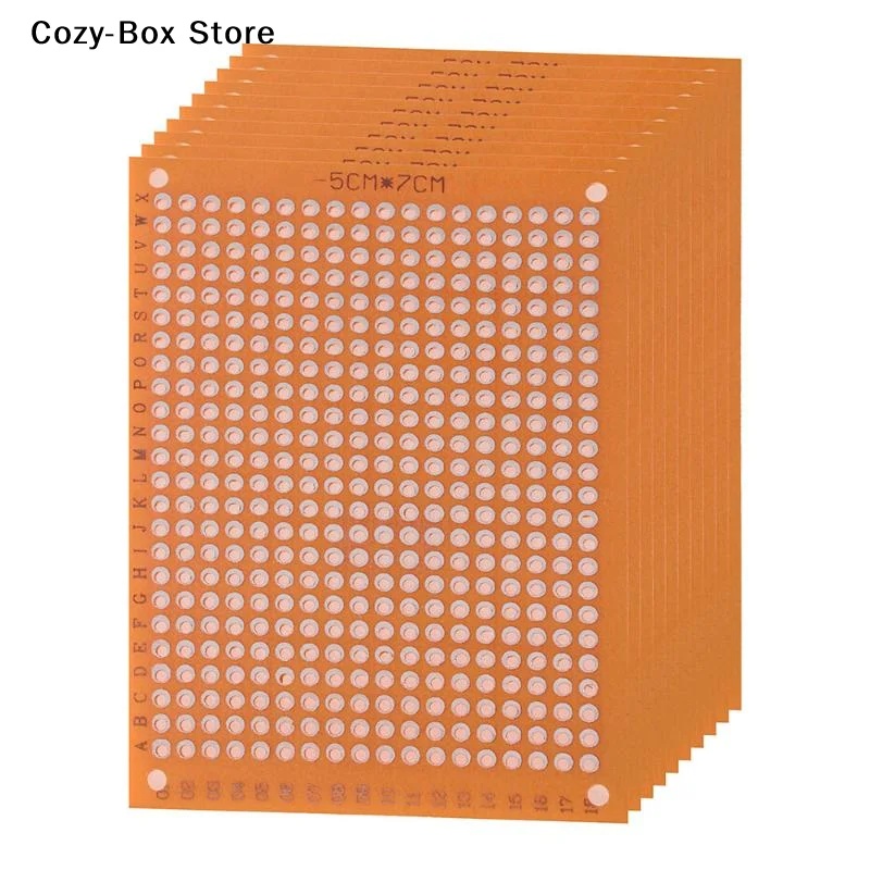 Diy Electronics Circuits - 10Pcs 5Cm*7Cm Prototype PCB Board Universal