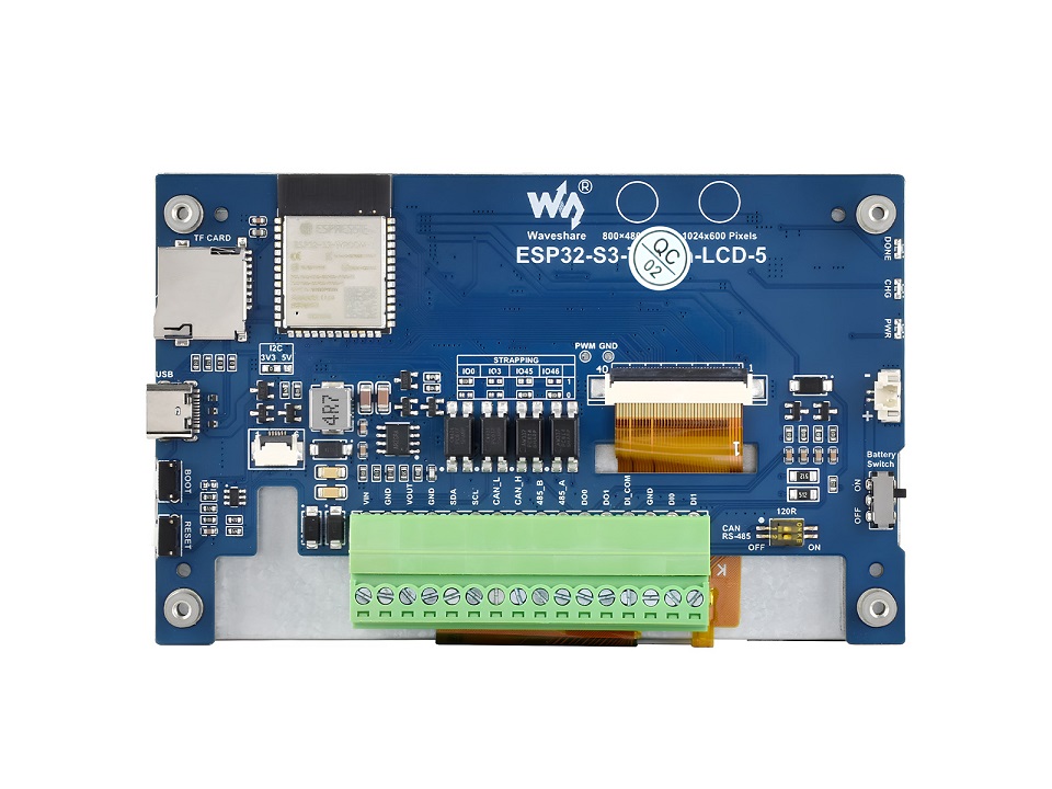 ESP32-S3-LCD-5,No Touch Functi - Esp32 Wifi Bluetooth recension och pris