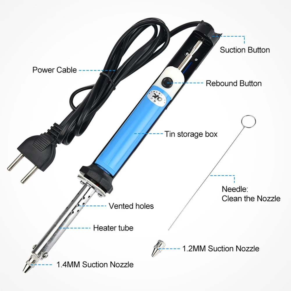 2 In1 Electric Tin Suction Suc - Desoldering Pump Solder recension och pris