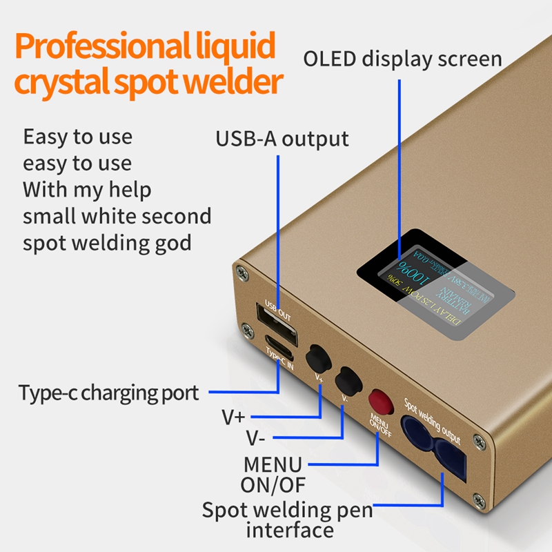 10600mah DX10 Handheld Spot We - Diy Electronics Spot Welder recension och pris