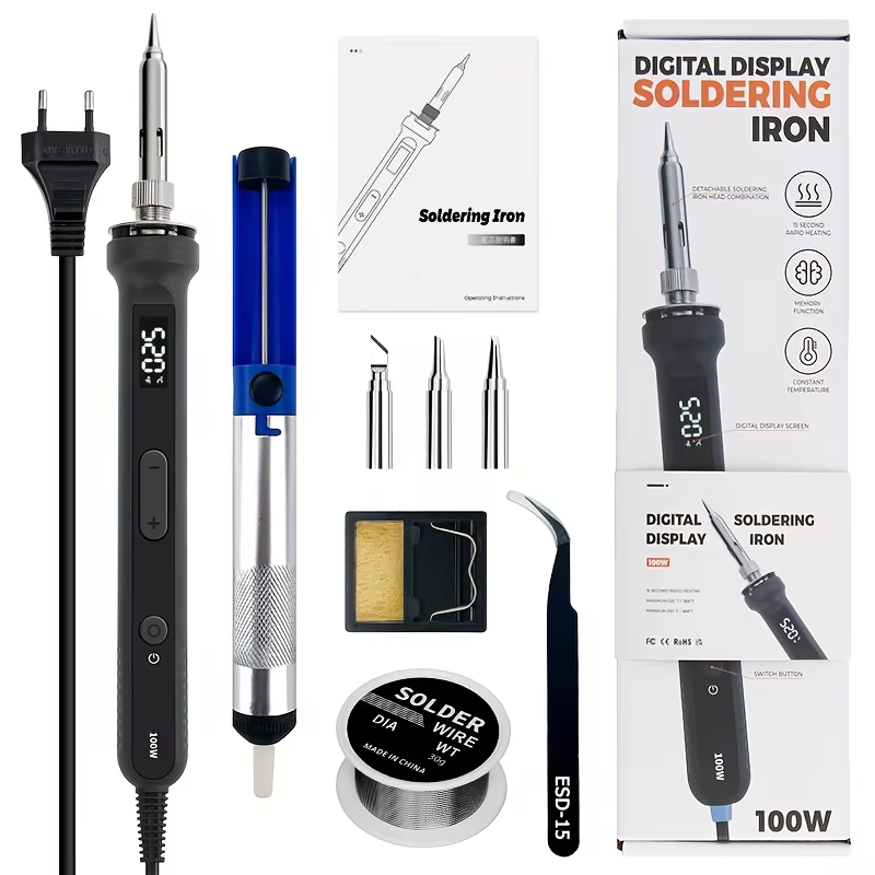 100W Digital Soldering Iron Ki - Diy Electronics Repair recension och pris