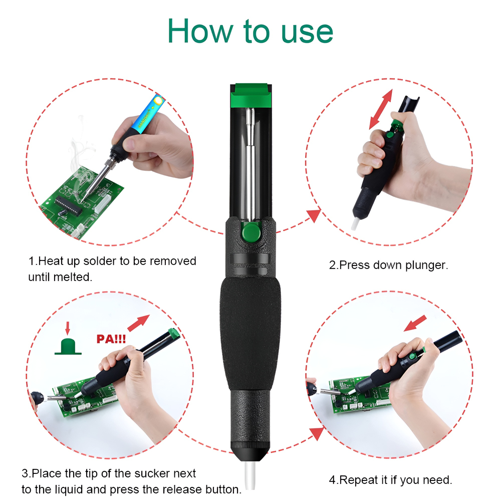 Metal Desoldering Pump Suction - Desoldering Pump Solder recension och pris