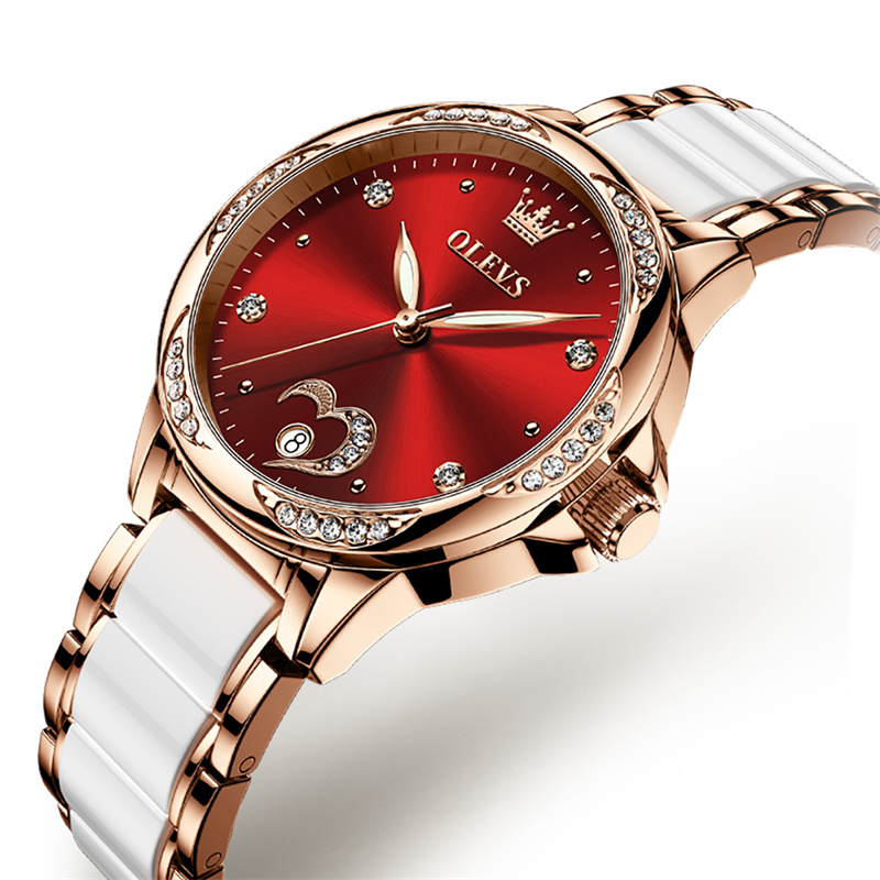 OLEVS Ladies Watch Woman Luxur - Push Button Tactile recension och pris