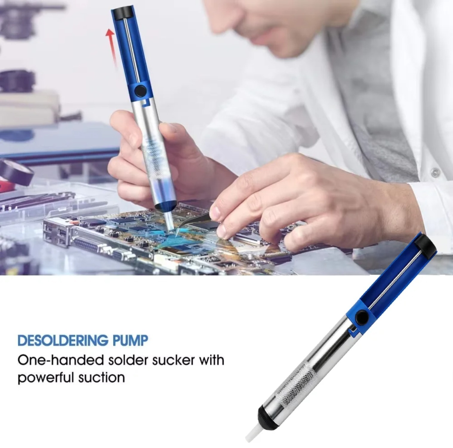 Aluminum Metal Desoldering Pum - Desoldering Pump Solder recension och pris