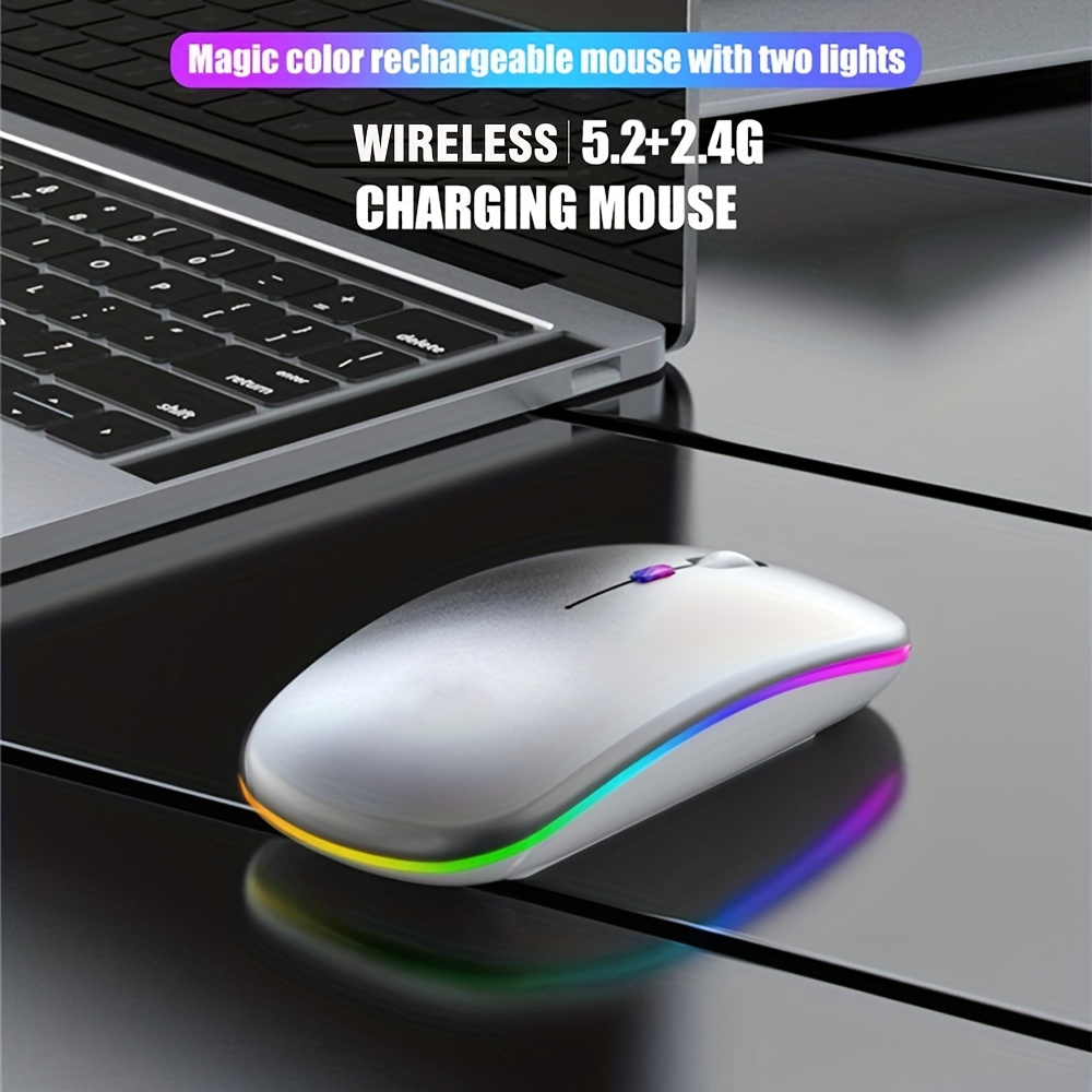 Wireless Mouse RGB Rechargeabl - Diy Mouse Electronics recension och pris