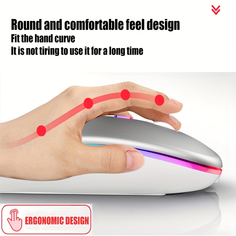Wireless Mouse RGB Rechargeabl - Diy Mouse Electronics recension och pris