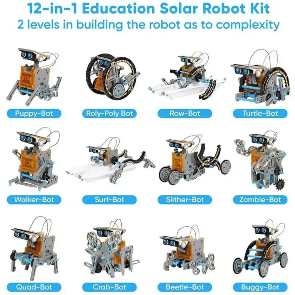 13 in 1 Solar Powered Robot Sc - Diy Electronics Projects recension och pris