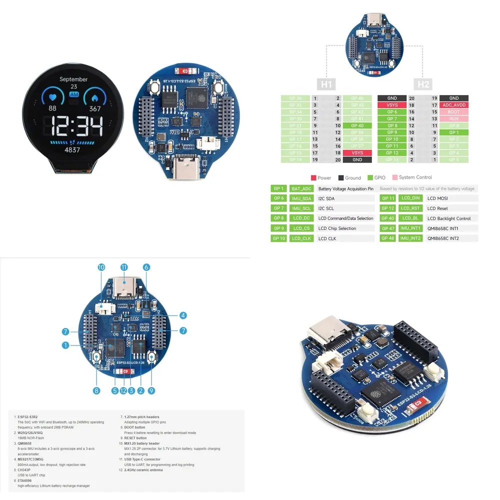 ESP32-S3 LCD development board - Esp32 Wifi Bluetooth recension och pris